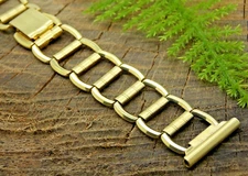 Vintage Watch Band Kestenmade NOS Unused Gold Filled Butterfly Clasp 19mm