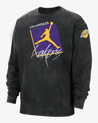 Nike Los Angeles Lakers Jordan NBA Herren Sweatshirt Shirt DV5747-010 Pullover M - Bild 1 von 4