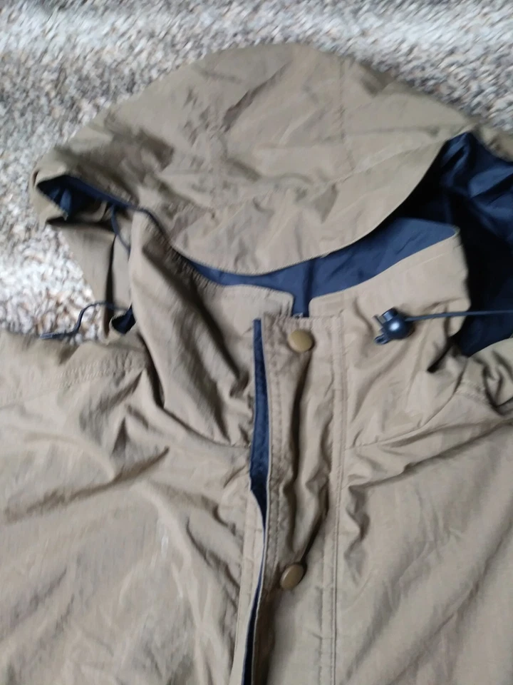 Vintage Tri Mountain GTE Brown Parka Jacket Fleece Lined Mens Size M - Image 4 of 4