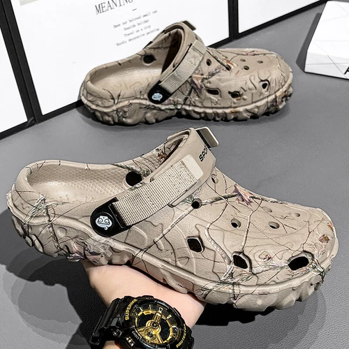 Garden clogs new men's eyelet sandals casual beach slippers swimming non-slip - Bild 26 von 35
