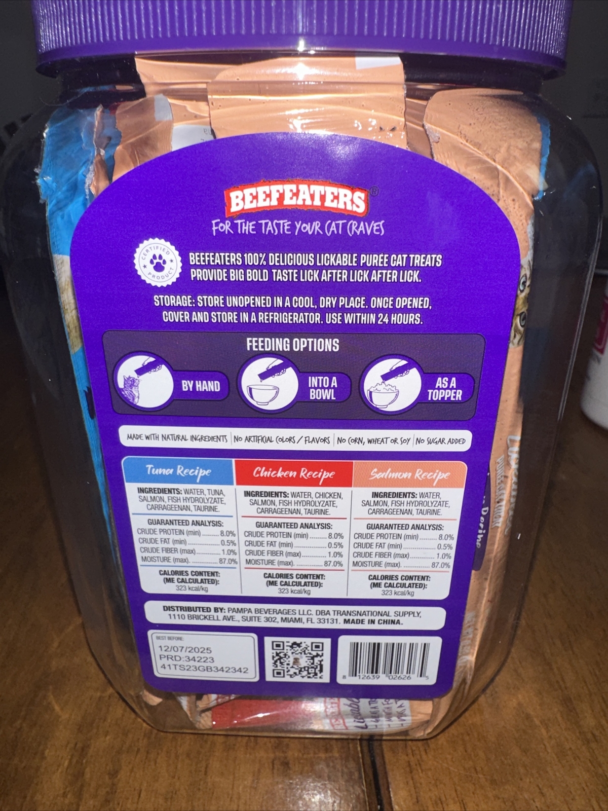 Beefeaters Lickables Puree Cat Treat Variety Pack (48 Count) 25.4 OZ eBay