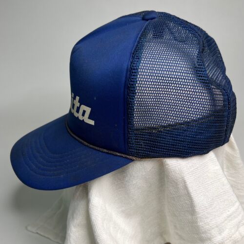 Vintage Makita Power Tools Hat Logo SnapBack Baseball Trucker Cap Mesh Foam - Picture 2 of 5