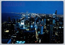 Chicago View From the Observatory of the John Hancock Center Postcard Illinois