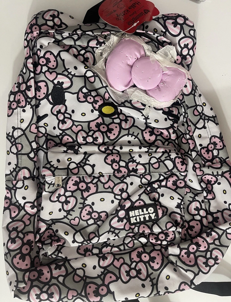 Sanrio Loungefly Loves Hello Kitty print backpack with bows & ears *Flawed