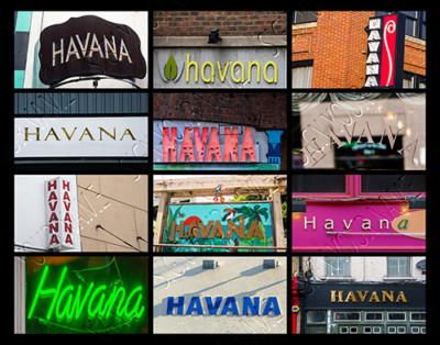 HAVANA Name Poster featuring photos of actual signs | eBay