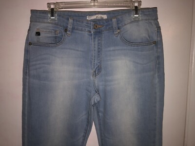 MINT Kancan Size 13/30 Women's Skinny Blue Jeans Light Wash KC7085LRT Stretch