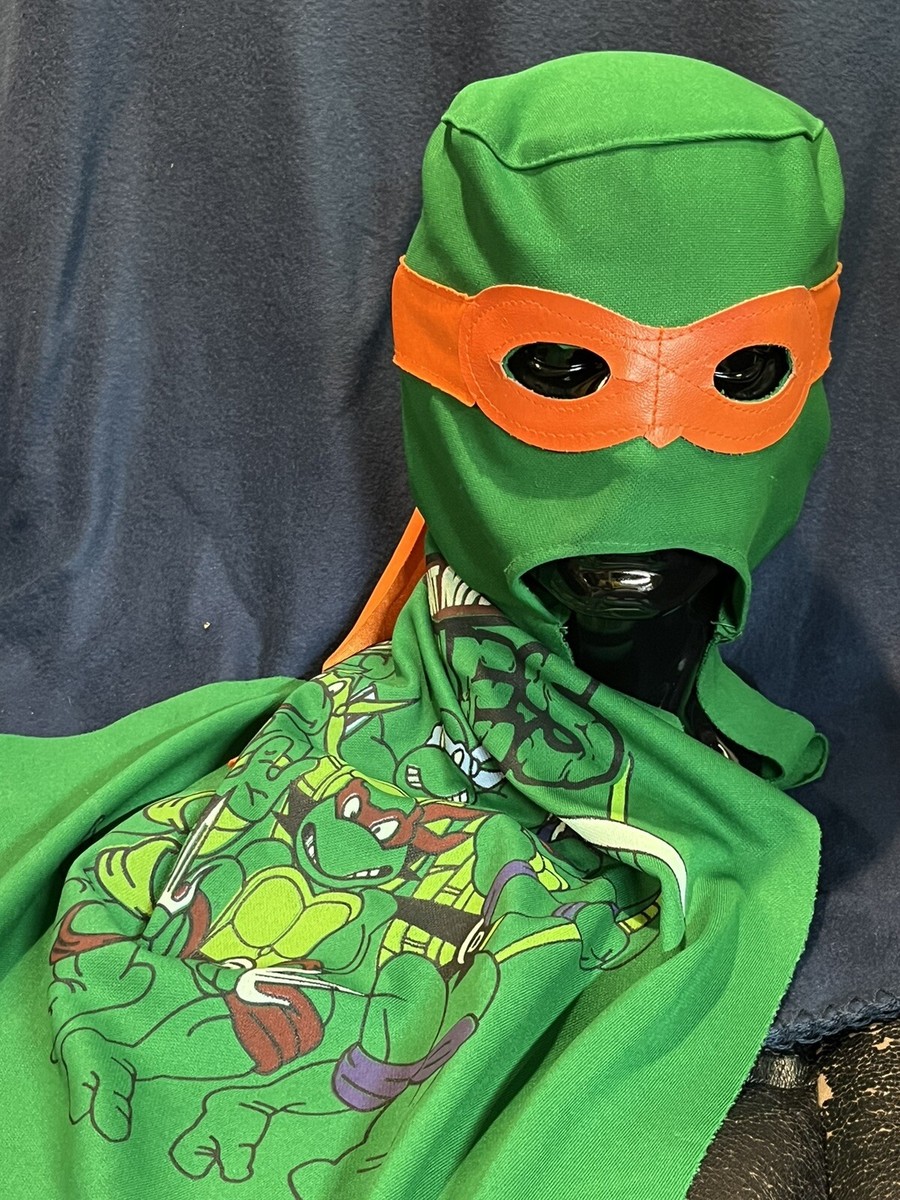 ナゲッツ NuGgETS ドルマンスリーブ シャツ グリーン Vintage TMNT Teenage Mutant Ninja Turtles Cape / Mask Orange
