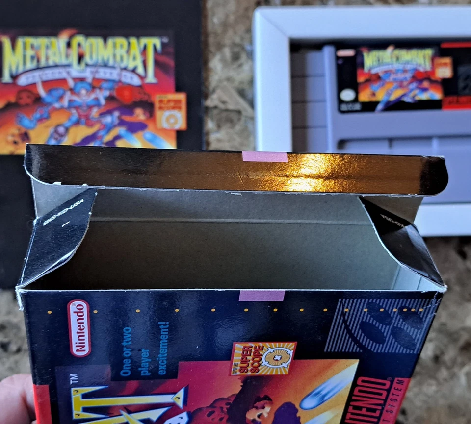 Metal Combat: Falcon's Revenge SNES CIB Calidad Coleccionista Super Nintendo Foto 3 de 4