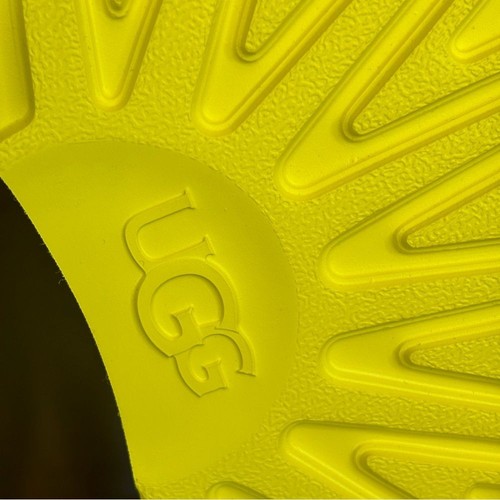 NEW UGG Classic Ultra Mini Suede Boot Canary Yellow Sz 5 NWT Sheepskin SOLD OUT - Picture 13 of 15