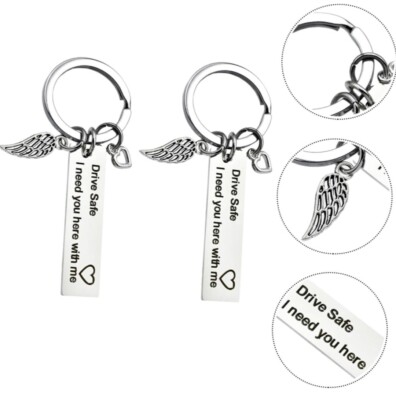 3x Drive Safe I Need You Here With Me Key Chains Lot New