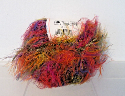1 Ball Moda-Dea Kickx Yarn #3780 Lucky #5 Weight Nylon Acrylic Multi-Color Italy - Picture 2 of 3