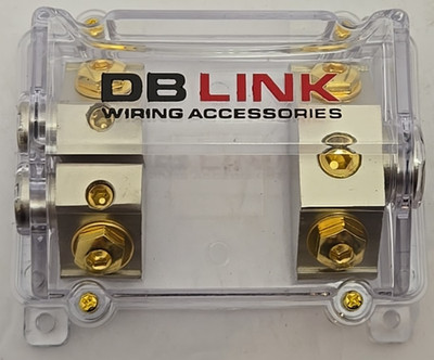 DB LINK: NANLFB02X 0 Ga. Input, 4 Ga. x 2 Output Single ANL Fuse Holder