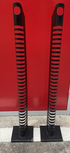 Set of 2 Tall CD Rack Holds 30 CDs each / Black Metal CD Holder / Tall Storage