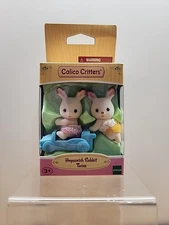 Calico Critters Bunny Hopscotch Rabbit Twins Figure Set Bunnies Easter NEW
