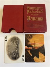 Karty pamiątkowe Panama koce golfowe USA złote krawędzie antyczne 54 karty 1 joker złoto