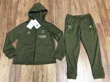CHILD UNISEX M - NEW Jordan PSG Paris Saint-Germain Soccer Jogger Set Green