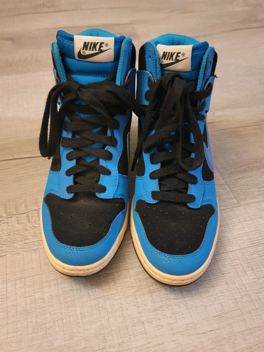 Nike Dunk Sky Essential High Black Blue Lacquer W for sale | eBay
