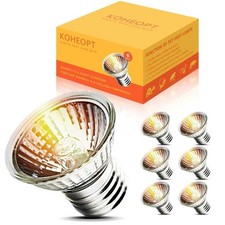 75W UVA UVB Reptile Basking Heat Lamp Bulbs E26 Turtle Terrarium 6 Pack