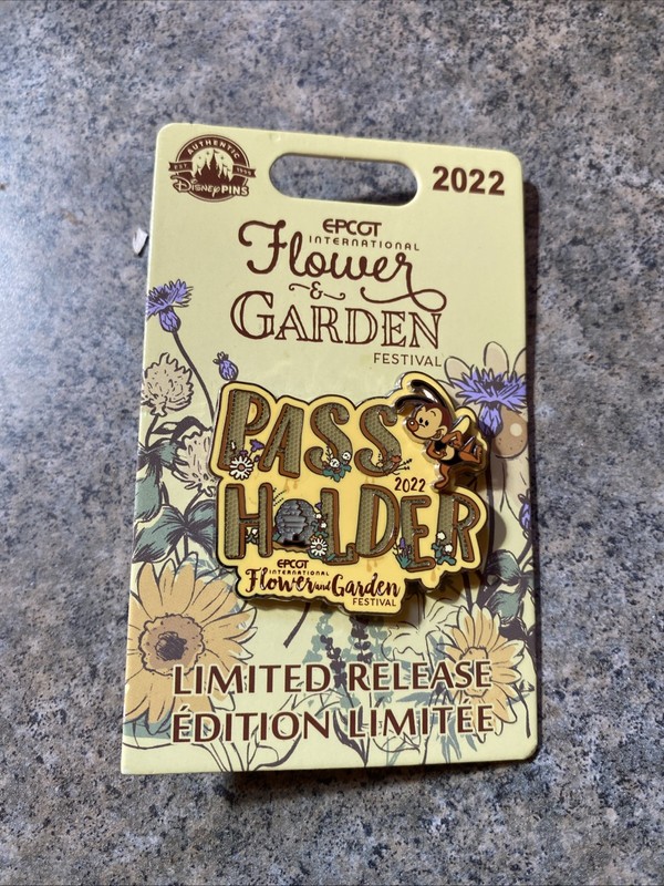 New 2022 Disney Epcot Flower And Garden Festival Spike The Bee Passholder Pin