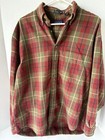 GANT Hemd Herren L Rough Twill kariert Button Down rot grün dunkel Academia Preppy