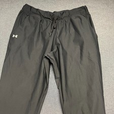 Under Armour Men's Joggers Size M Black Drawstring Logo Pockets Athletic Pants