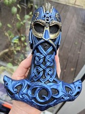 THOR'S HAMMER WALL MOUNT Alchemy Mjolnir Norse Viking Plaque Ornament Figurine