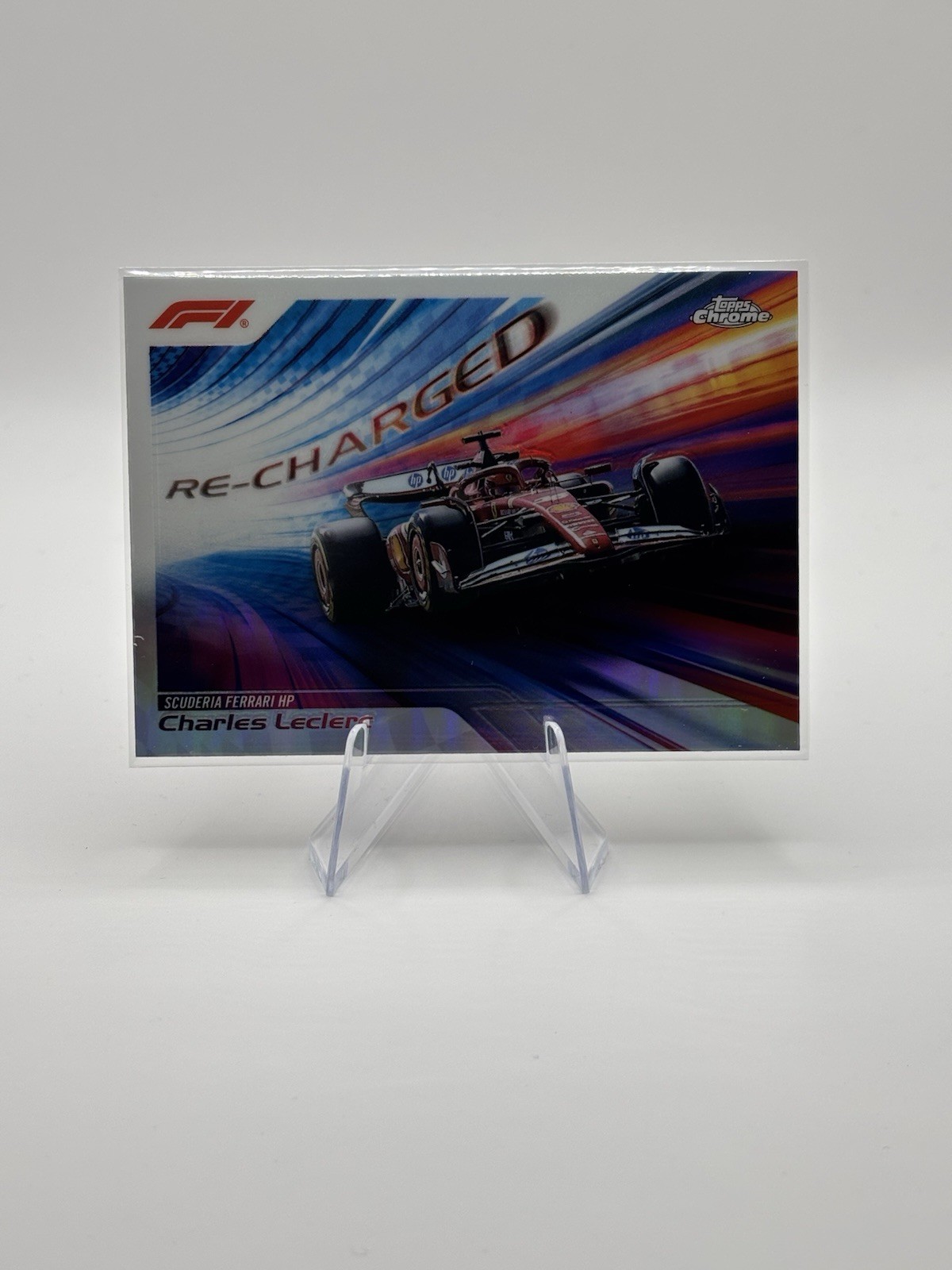2024 Topps Chrome Formula 1 ReCharged Charles Leclerc #RECH-3 Rainbow Refractor