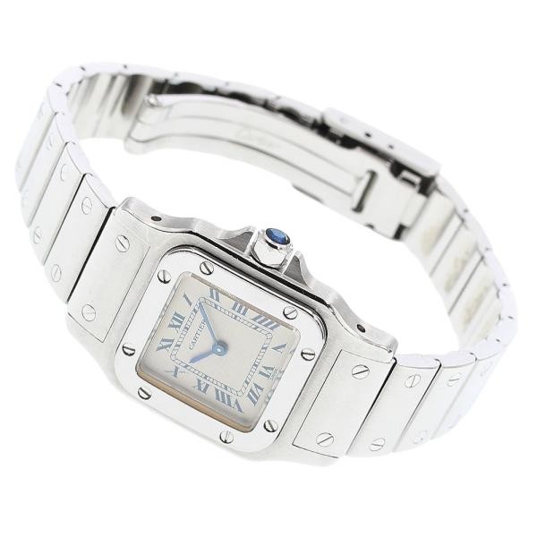 CARTIER SANTOS GALBE SM W20017D6 24mm SS Beige #C24387