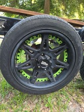Monster Moto Matte Black 18 Wheels 8 Wheels