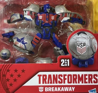  HASBRO x TRANSFORMERS Team USA Soccer BREAKAWAY Soccer Ball Robot 2 In One