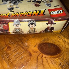 Brand New Lego Indiana Jones 7620: Motorcycle Chase From 2008 With Damaged Box