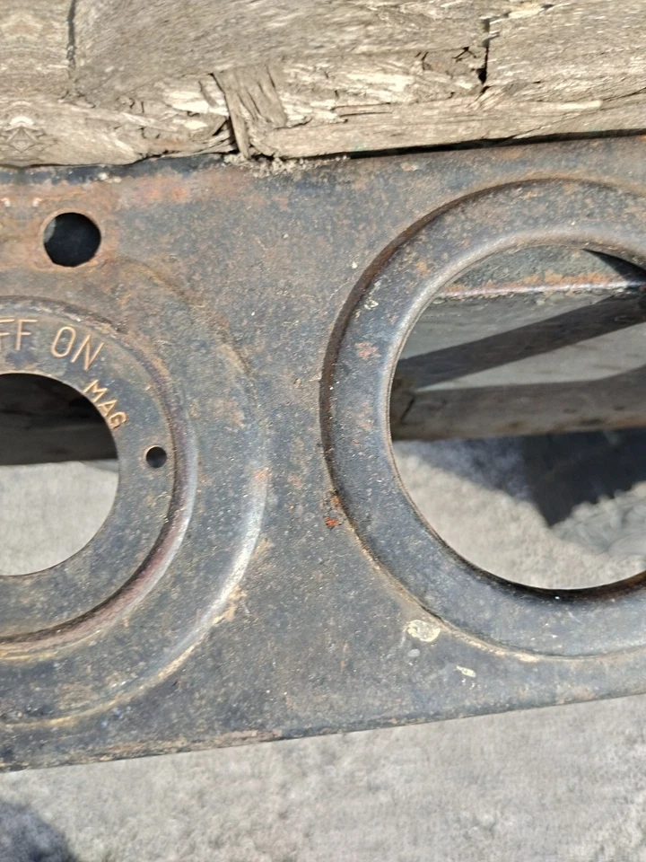 1919 - 1925 Ford Model T Dash Plate  Dash Switch Plate  - Image 4 of 4