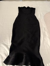 House of London Black Tessa Dress Sleeveless Bodycon Dress Size M