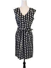 Calvin Klein EUC Sleeveless Dress Pleated Size 4 Classic Cottage Retro Look