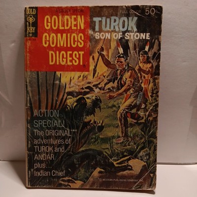 Golden Comics Digest #31 1973-Turok Son Of Stone-Indian Chief-White Eagle-Din...
