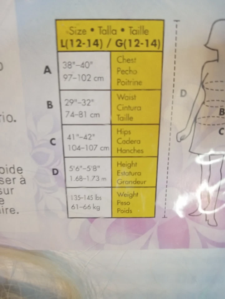 Disfraz para adulto Frozen talla grande 12-14 vestir con vestido y peluca Foto 3 de 3