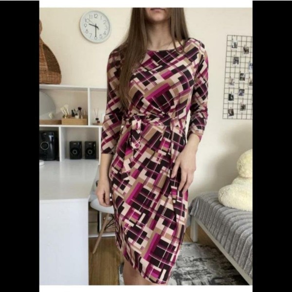 Women Anne Klein Dress Purple 36 / S / 44