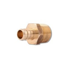 SharkBite 1/2 in Barb X 1/2 in MPT Brass Pex Adapter UC120LFA