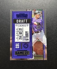 2020 Panini Contenders Trevor Story Draft Ticket Blue Foil 115/149 #37