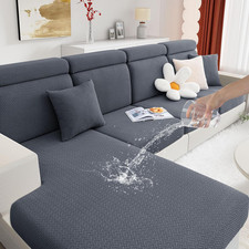 Waterproof Couch Cushion Covers, Stretch Magic Sofa Covers Washable, Thick Jacqu