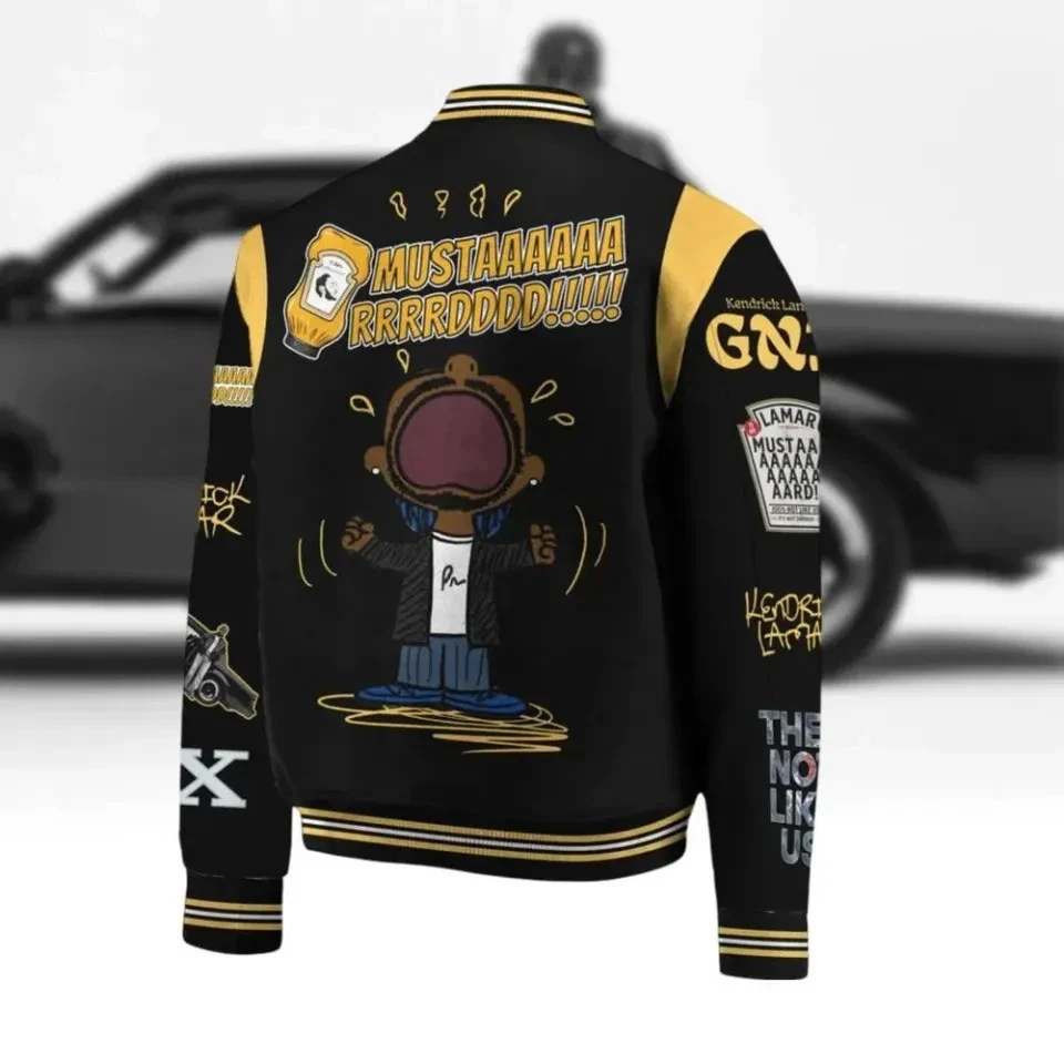 Kendrick Lamar Mustard Baseball Jacket, Mustard Meme Jacket