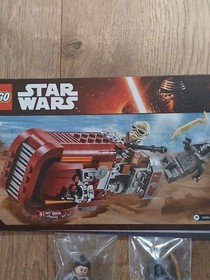 LEGO Star Wars: Rey's Speeder (75099) Complete W/Instructions Minifigs No Box