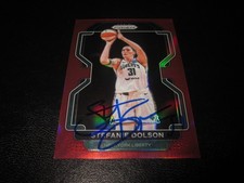 STEFANIE DOLSON SIGNED AUTO 2022 PANINI PRIZM RED WNBA CARD # 124 SP 58/199