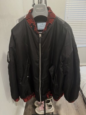FW21 Prada by Raf Simons Re-nylon Bomber Jacket - Black Size S