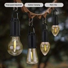 +Luce da Campeggio Portatile 400mAh LED Lampada da Campeggio con Ganci Portatile V6S3
