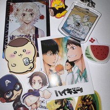 8 Piece Anime Merch Bundle Lot Pack Keychains Figure Figurine Keychain Manga JP