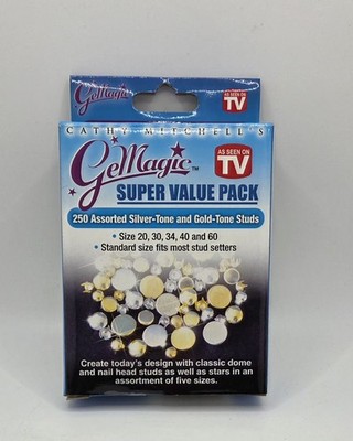 CATHY MITCHELL'S GE MAGIC 250 Pack Bedazzler Studs As Seen On Tv NEW ORIGINAL