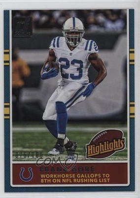 2017 Panini Donruss Highlights Holo 76/100 Frank Gore #1 12bz