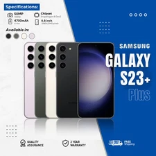 🎁NEW Sealed SAMSUNG GALAXY S23+ PLUS 5G 256GB /512GB SM-S916U1 Factory Unlocked