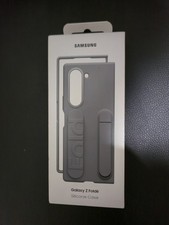 Samsung Silicone Phone Case Protective Cover Stand Gray for Galaxy Z Fold 6 USED